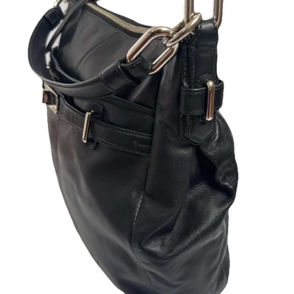 Coach Handbag ShoulderBag 17816 Black Leather Satchel